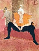  Henri  Toulouse-Lautrec Seated Clown oil